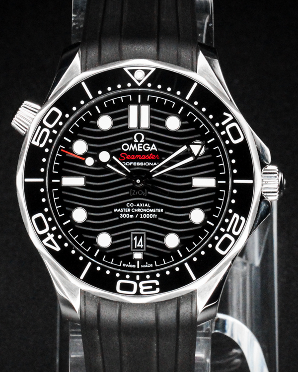 No Reserve - 2024 Omega Seamaster Diver 300M 42MM Black Dial Rubber Strap (210.32.42.20.01.001)