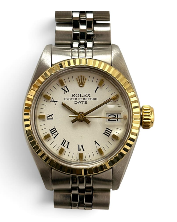 Rolex Lady-Datejust 26MM White Dial Oyster Bracelet (6917)