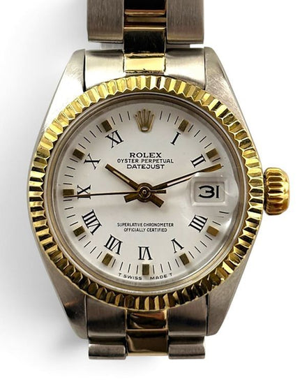 Rolex Lady-Datejust 26MM White Dial Two-Tone Oyster Bracelet (6917)