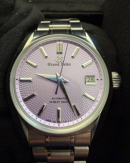 2024 Grand Seiko Heritage Collection "Jodogahama Beach" L.E. 40MM Purple Dial Steel Bracelet (SBGH337G)
