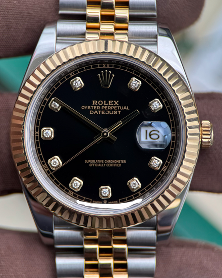 2021 Rolex Datejust 41MM Black Dial Two-Tone Jubilee Bracelet (126333)