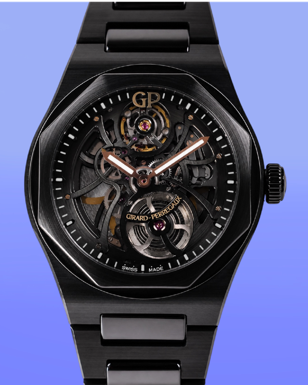 2022 Girard Perregaux Laureato 42MM Skeleton Dial Ceramic Bracelet (81015-32-001-32A)