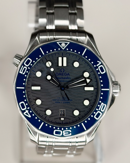 2023 Omega Seamaster Diver 300M 42MM Grey Dial Steel Bracelet (210.30.42.20.06.001)