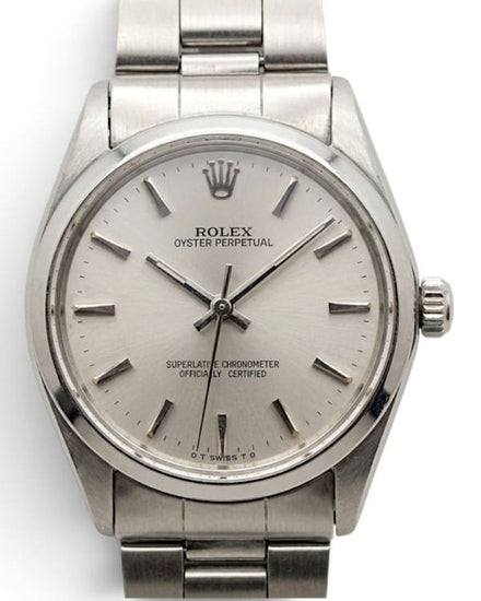 Rolex Oyster Perpetual 34MM Silver Dial Oyster Bracelet (1002)
