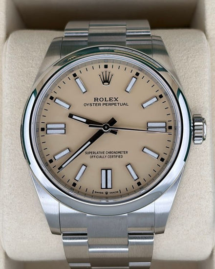 2026 Rolex Oyster Perpetual 41MM Beige Dial Oyster Bracelet (134300)