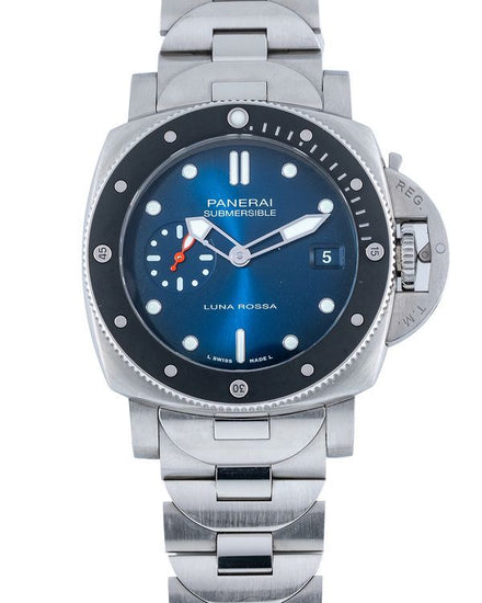 2024 Panerai Submersible Luna Rossa L.E. 42MM Blue Dial Steel Bracelet (PAM01565)