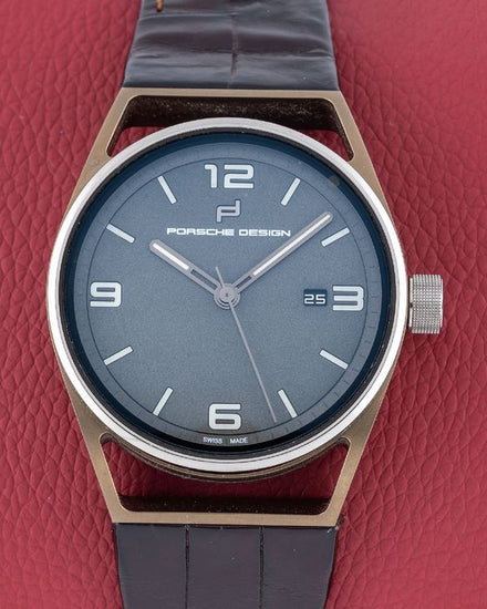 Porsche Design 1919 Datetimer Eternity 42MM Grey Dial Leather Strap (6020.3.03.004.07.2)