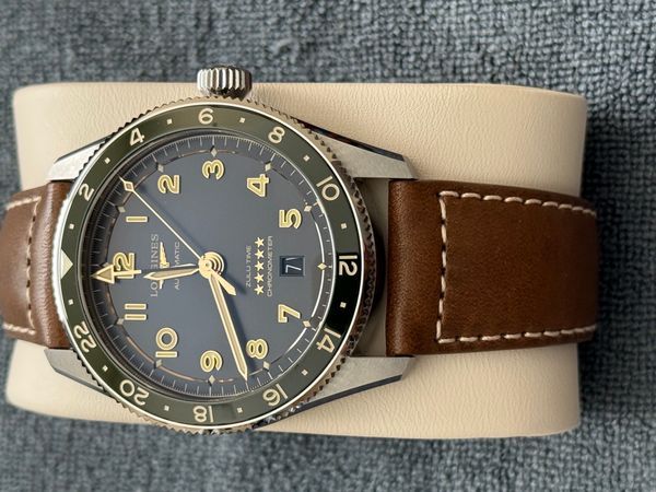 2026 Longines Spirit Zulu Time 42MM Black Dial Leather Strap (L3.812.4.63.2)