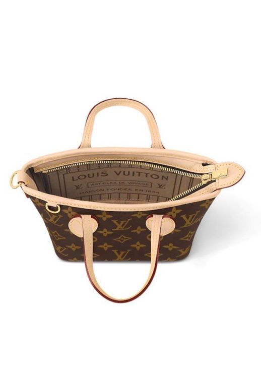 2023 Louis Vuitton Neverfull BB Monogram Medium Canvas Gold-Tone Hardware (Neverfull)