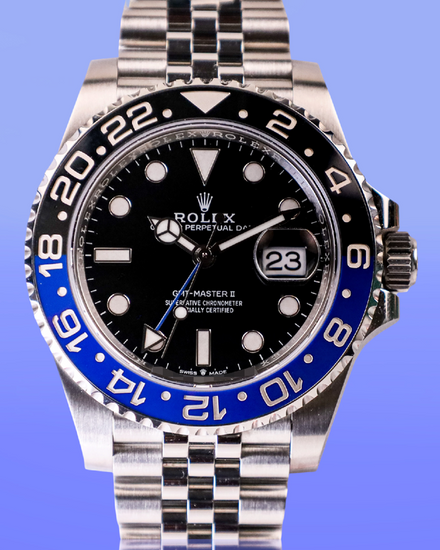 No Reserve - 2026 Rolex GMT-Master II "Batgirl" 40MM Black Dial Jubilee Bracelet (126710BLNR)