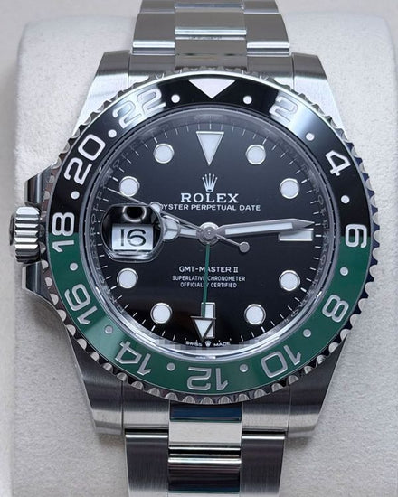 2025 Rolex GMT-Master II “Sprite” 40MM Black Dial Oyster Bracelet (126720VTNR)