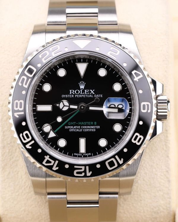 2018 Rolex GMT-Master II 40MM Black Dial Oyster Bracelet (116710LN)
