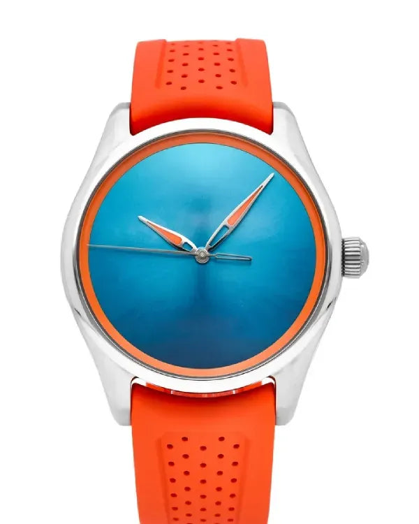 2026 H. Moser & Cie Pioneer Centre Seconds Spiced Aqua 42.8MM Turquoise "Fumé" Dial Rubber Strap (3201-1202)