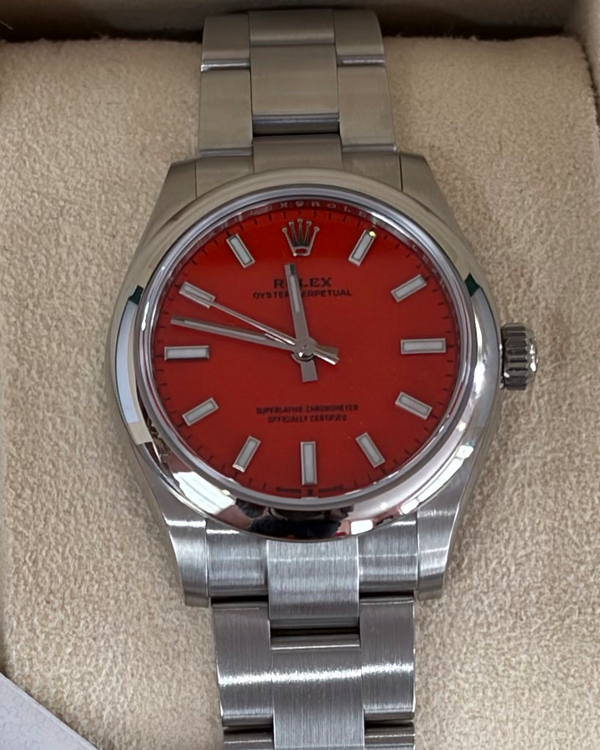 2023 Rolex Oyster Perpetual 31MM Red Dial Oyster Bracelet (277200)