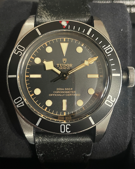 2023 Tudor Black Bay 41MM Black Dial Leather Strap (79230N)