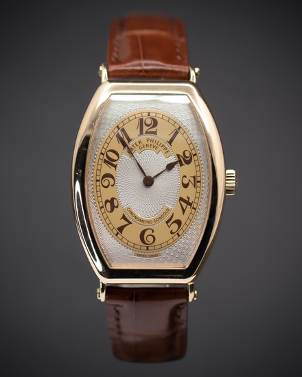 Patek Philippe Gondolo 32MM Silver Dial Leather Strap (5098R-001)