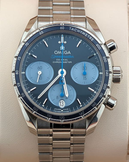 No Reserve - 2024 Omega Speedmaster "Orbis" S.E. 38MM Blue Dial Steel Bracelet (324.30.38.50.03.002)