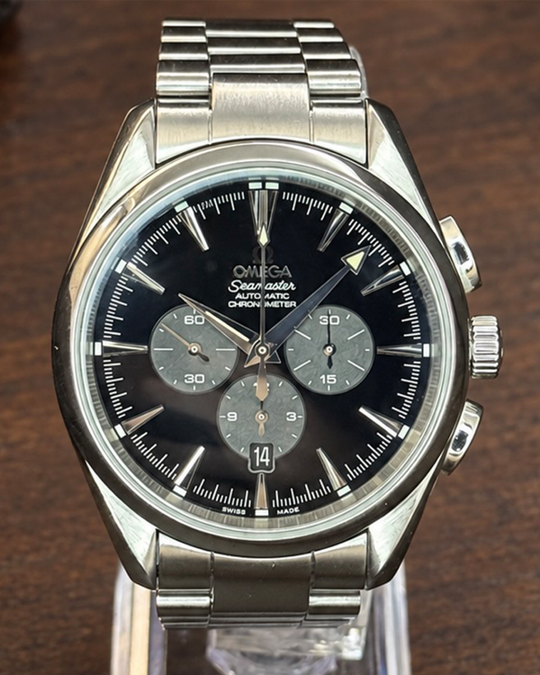 No Reserve - 2023 Omega Seamaster Aqua Terra Chronograph 42.2MM Black Dial Steel Bracelet (2512.50.00)