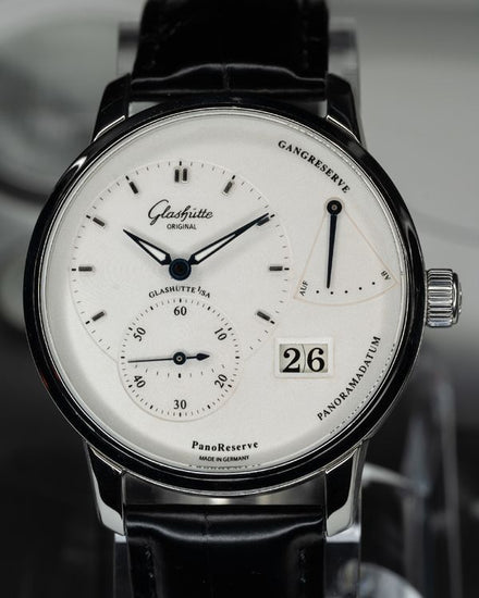 2025 Glashütte Original PanoReserve 40MM White Dial Leather Strap (1-65-01-22-12-61)
