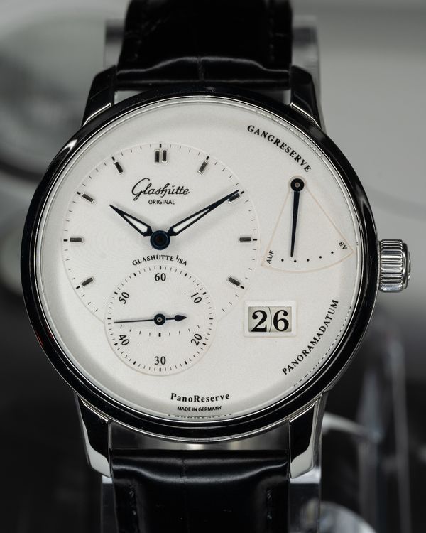 2025 Glashütte Original PanoReserve 40MM White Dial Leather Strap (1-65-01-22-12-61)