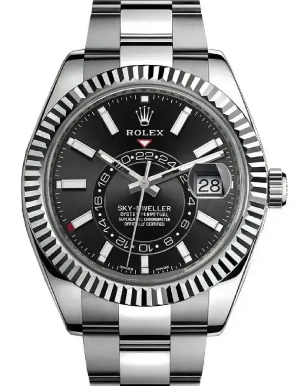 2018 Rolex Sky-Dweller 42MM Black Dial Oyster Bracelet (326934)