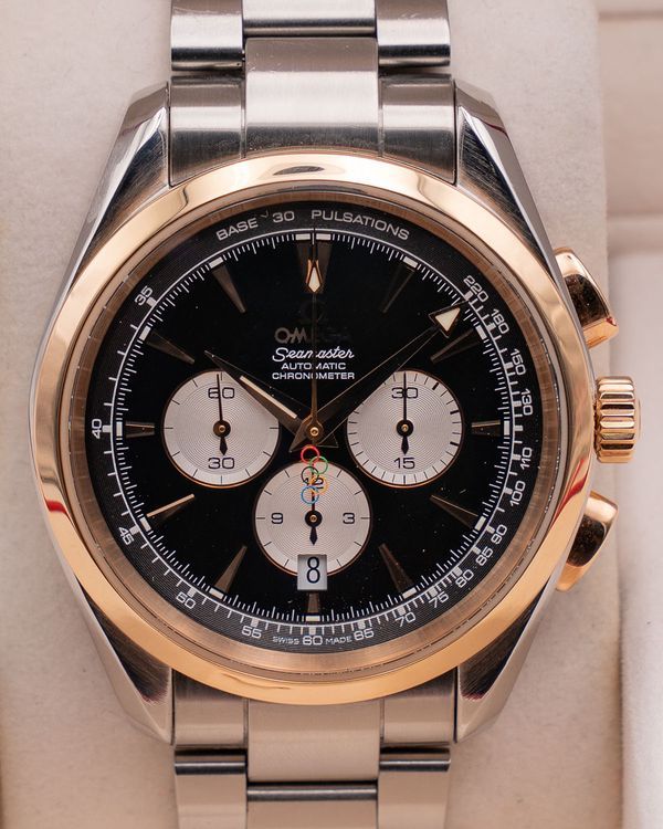 2008 Omega Seamaster Aqua Terra "Olympic Collection Beijing" 42.2MM Black Dial Steel Bracelet (221.20.42.40.01.001)