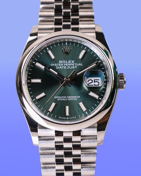 2026 Rolex Datejust 36MM Green Dial Jubilee Bracelet (126200)