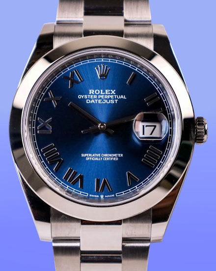 2026 Rolex Datejust 41MM Blue Dial Oyster Bracelet (126300)