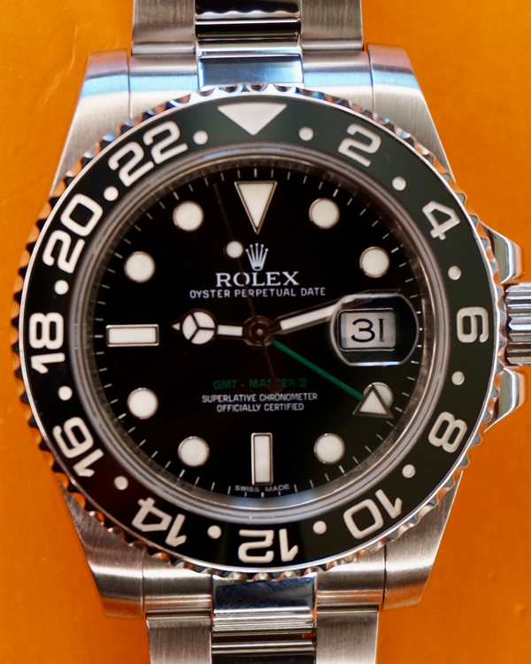 2015 Rolex GMT-Master II 40MM Black Dial Oyster Bracelet (116710LN)