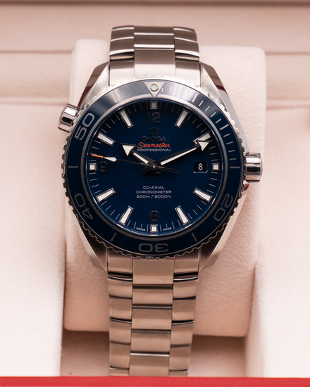 2013 Omega Seamaster Planet Ocean 600M 45.5MM Blue Dial Titanium Bracelet (232.90.46.21.03.001)