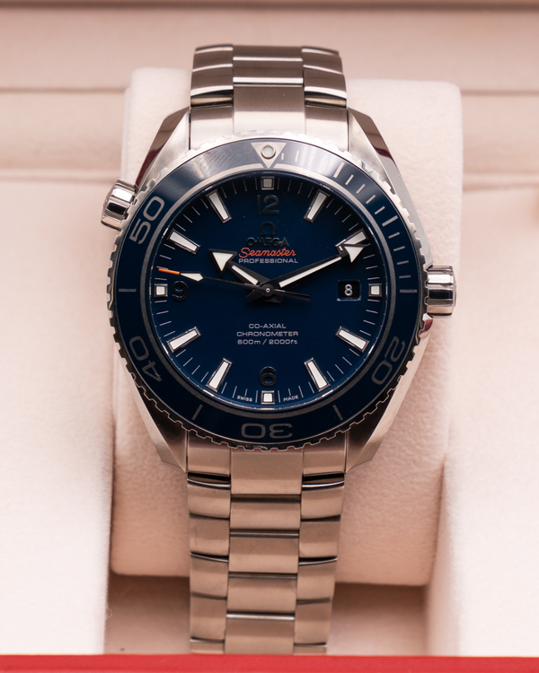 2013 Omega Seamaster Planet Ocean 600M 45.5MM Blue Dial Titanium Bracelet (232.90.46.21.03.001)