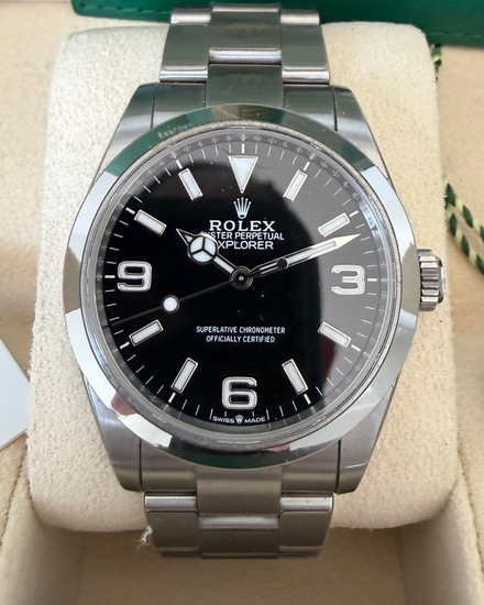 Rolex Explorer 40MM Black Dial Oyster Bracelet (224270)