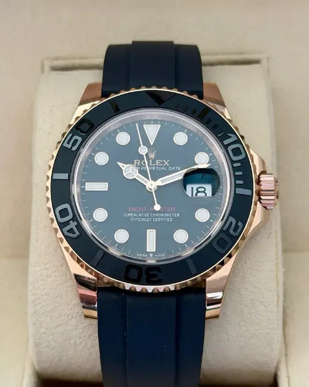 2025 Rolex Yacht-Master 40MM Black Dial Oysterflex Strap (126655)