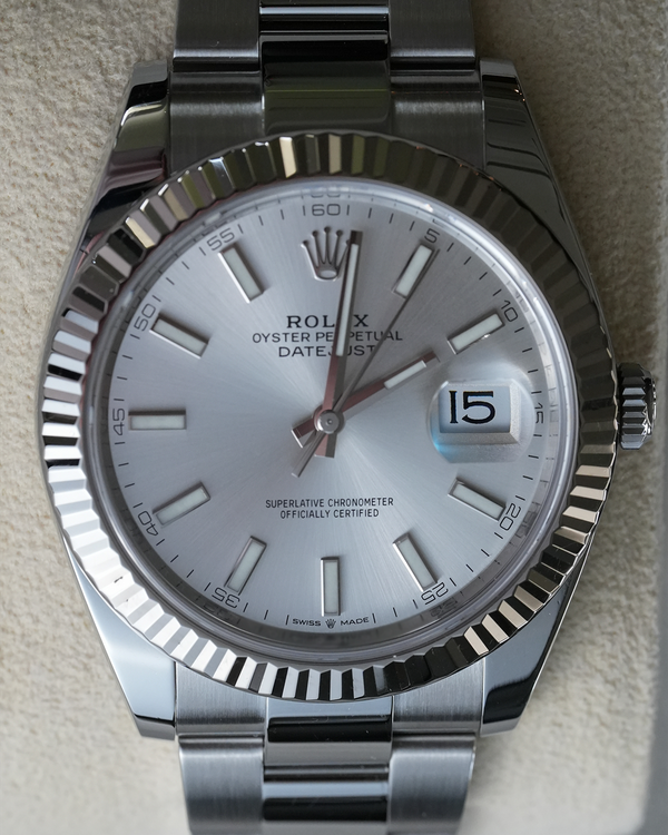 2023 Rolex Datejust 41MM Silver Dial Oyster Bracelet (126334)