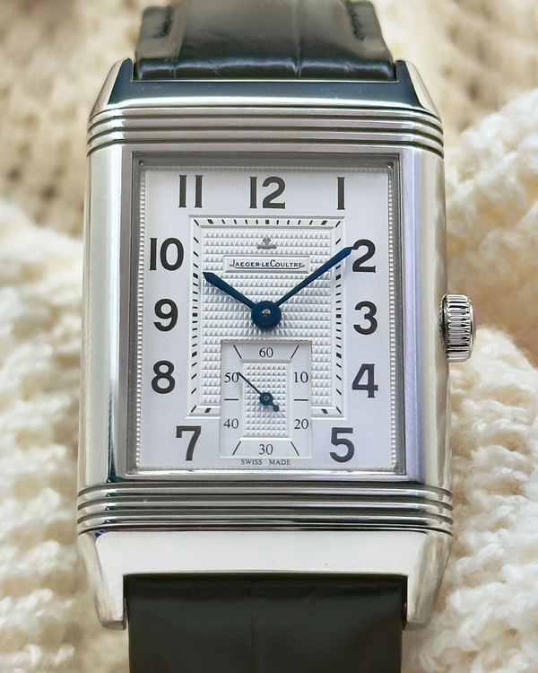 2012 Jaeger-LeCoultre Reverso 48.5MM Silver Dial Leather Strap (Q3738420)