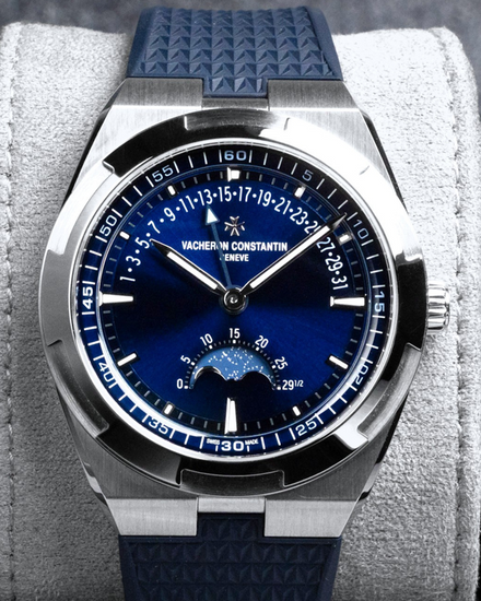 2025 Vacheron Constantin Overseas Moonphase 41MM Blue Dial Rubber Strap (4000V/210A-B911)