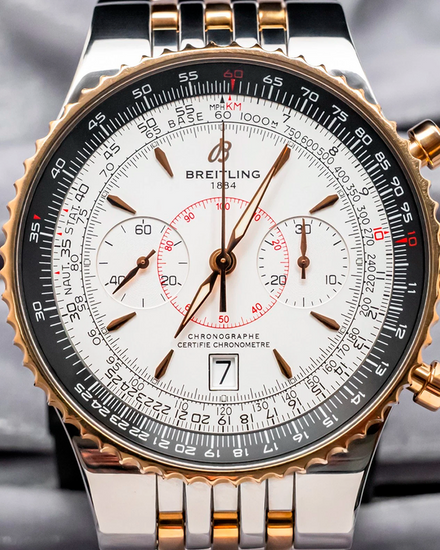 Breitling Montbrillant Legende 47MM Silver Dial Two-Tone Bracelet (C23340)
