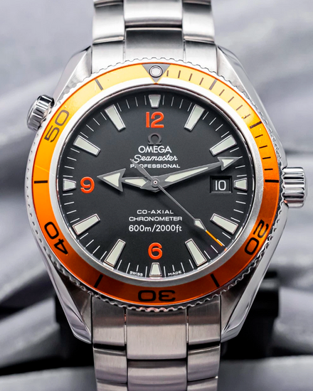2014 Omega Seamaster Planet Ocean 600M 42MM Black Dial Steel Bracelet (2209.50.00)