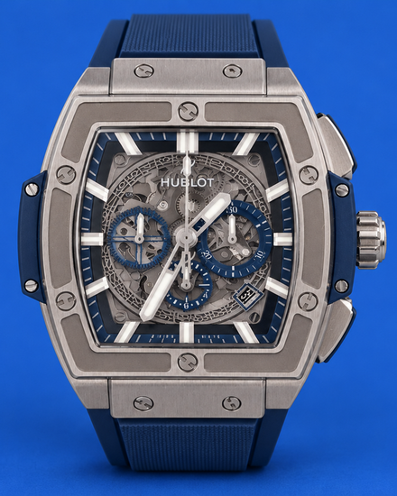 Hublot Spirit Of Big Bang 45MM Skeleton Dial Rubber Strap (601.NX.7170.LR)