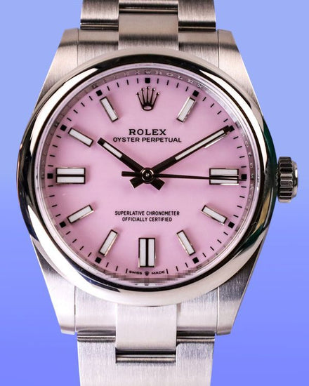 2026 Rolex Oyster Perpetual 41MM Pink Dial Oyster Bracelet (134300)