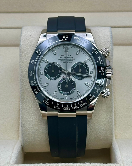 2022 Rolex Cosmograph Daytona "Ghost" 40MM Silver Dial Oysterflex Strap (116519LN)