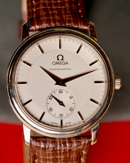 Omega De Ville Prestige 34MM Silver Dial Leather Strap (4021.31.01)