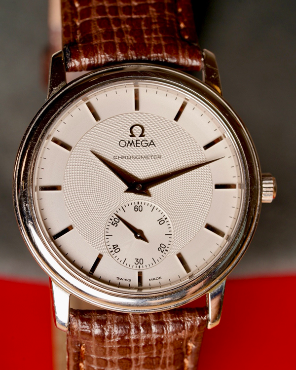 Omega De Ville Prestige 34MM Silver Dial Leather Strap (4021.31.01)