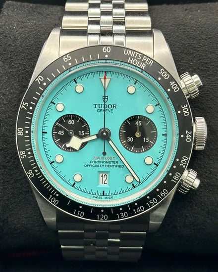 2026 Tudor Black Bay Chrono 41MM Blue "Flamingo" Dial Steel Bracelet (79360N)