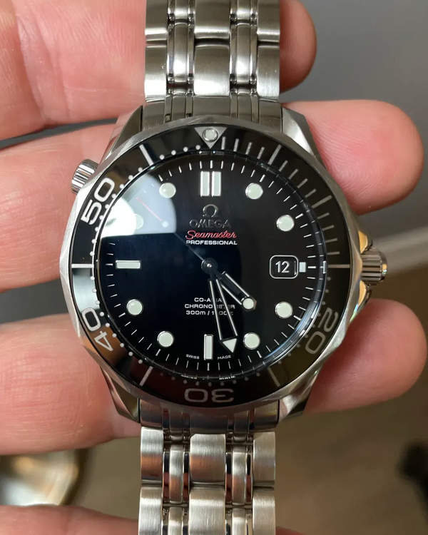 2017 Omega Seamaster Diver 300M 41MM Black Dial Steel Bracelet (212.30.41.20.01.003)