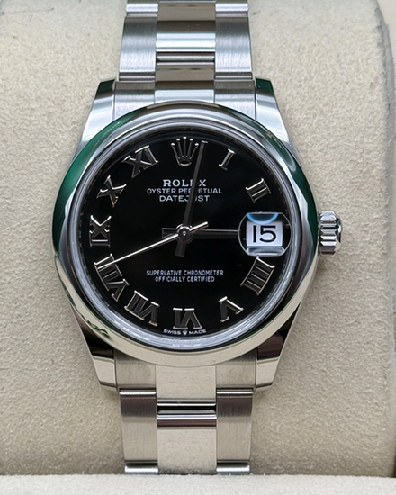 2026 Rolex Datejust 31MM Black Dial Oyster Bracelet (278240)