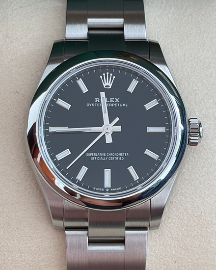 2023 Rolex Oyster Perpetual 31MM Black Dial Oyster Bracelet (277200)