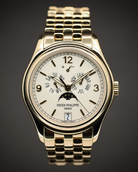 2011 Patek Philippe Annual Calendar 39MM Cream Dial Yellow Gold Bracelet (5146/1J-001)