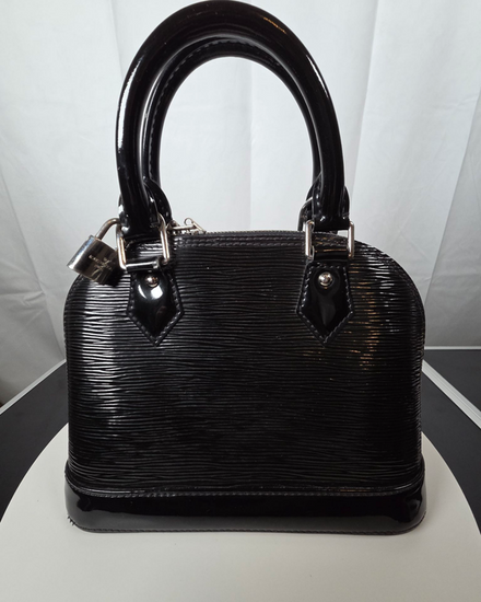 Louis Vuitton BB Tote Bag Medium Leather Silver-Tone Hardware Leather Strap (BB Tote Bag)