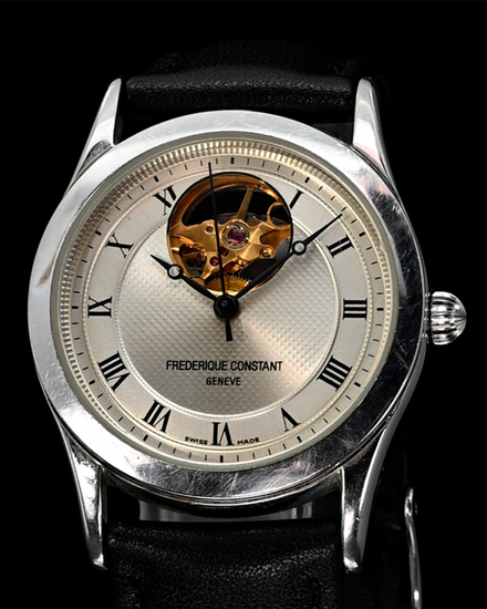 Frederique Constant Classics Heartbeat FC 34MM Silver Dial Leather Strap (FC-303/310/320X3B5/6/9)